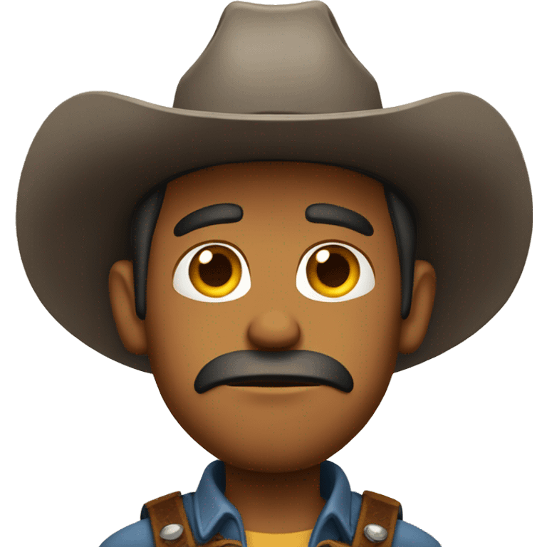 frowning Cowboy  emoji