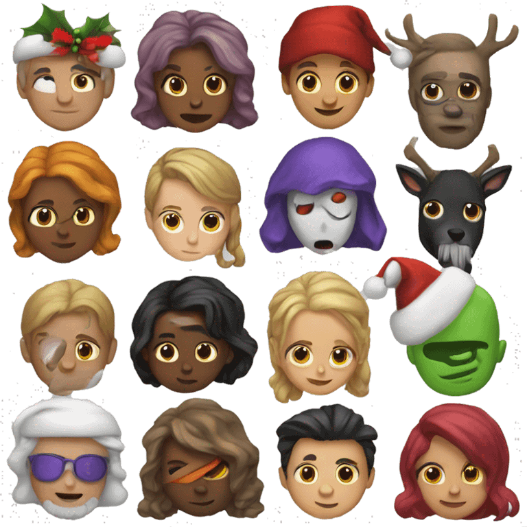 Navidad y halloween emoji