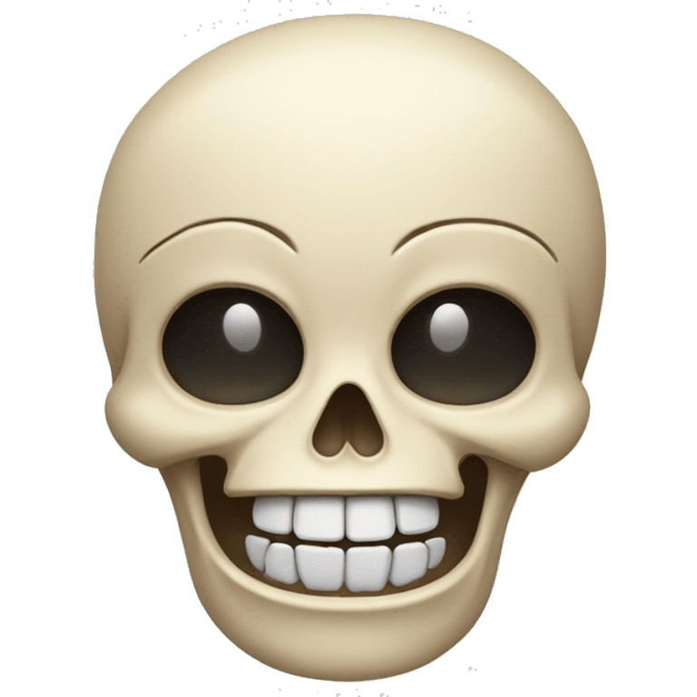 skull face with laughing  emoji