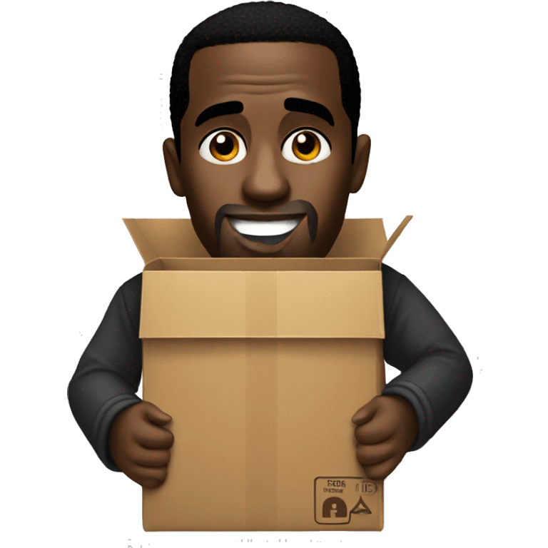 p diddy holds box emoji