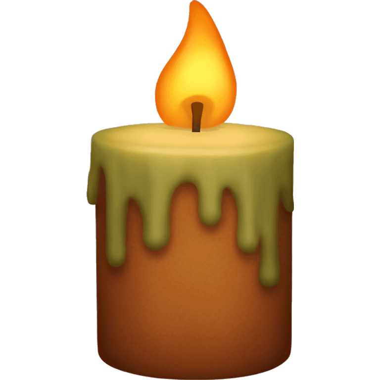 Autumn candle emoji