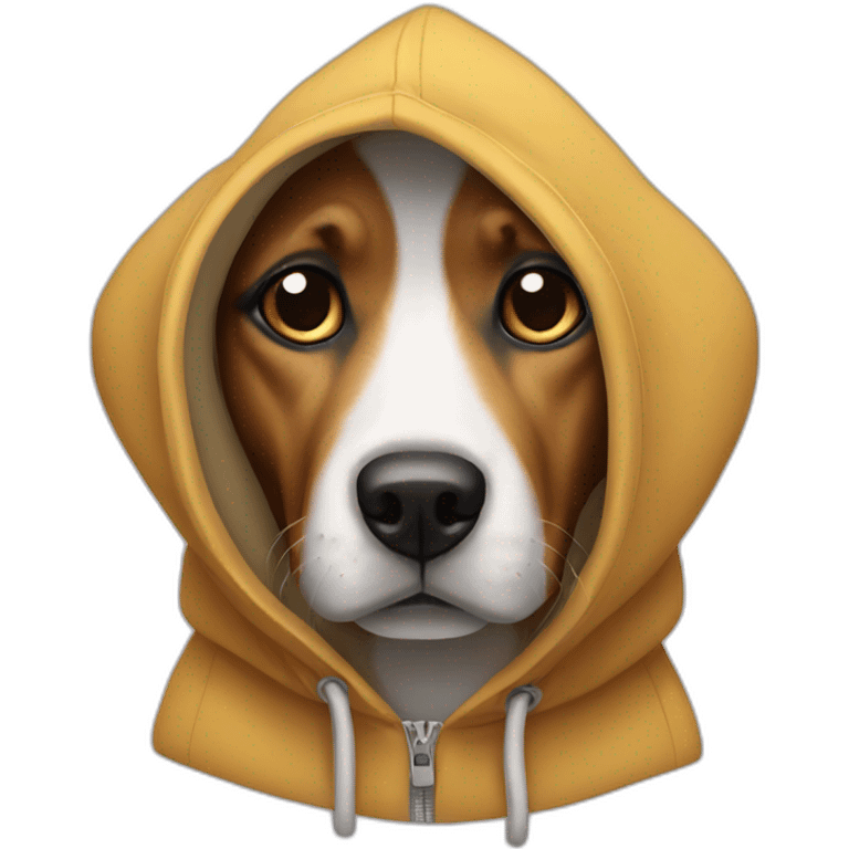 Dog with hoodie  emoji