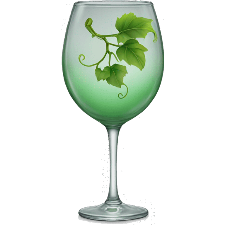 Vine glass emoji