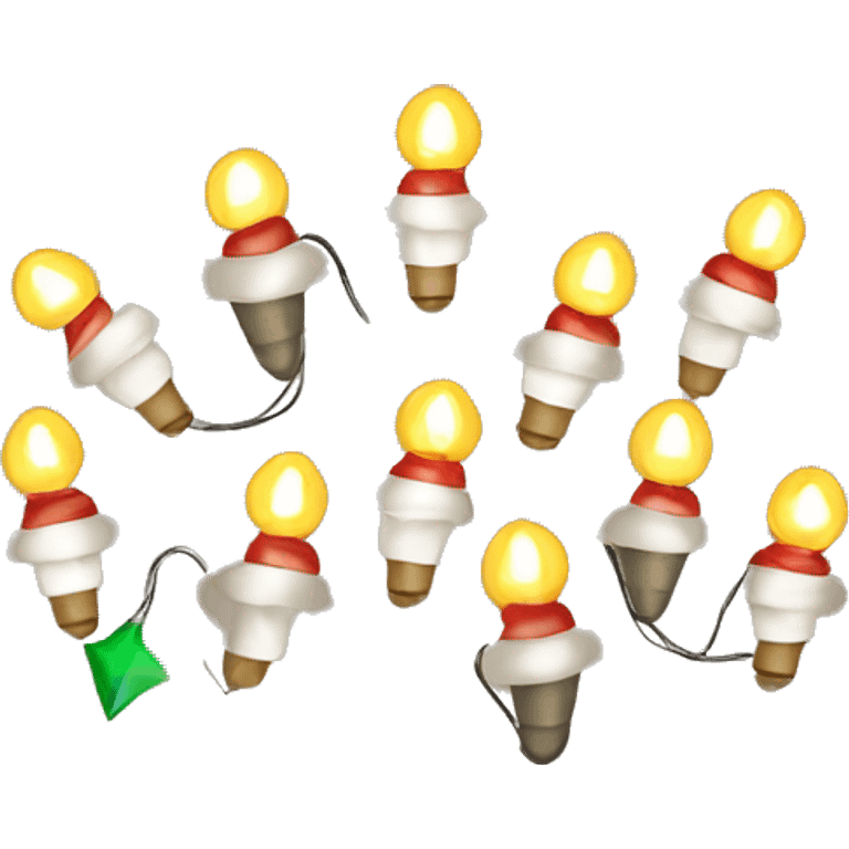 Christmas lights decor emoji