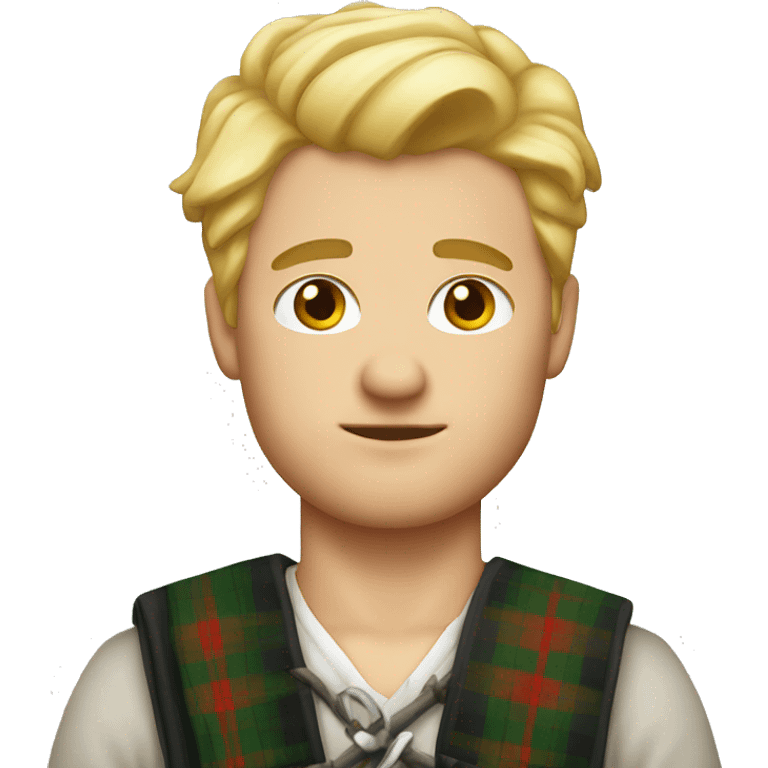 Blonde-scottish-man-with-kilt emoji