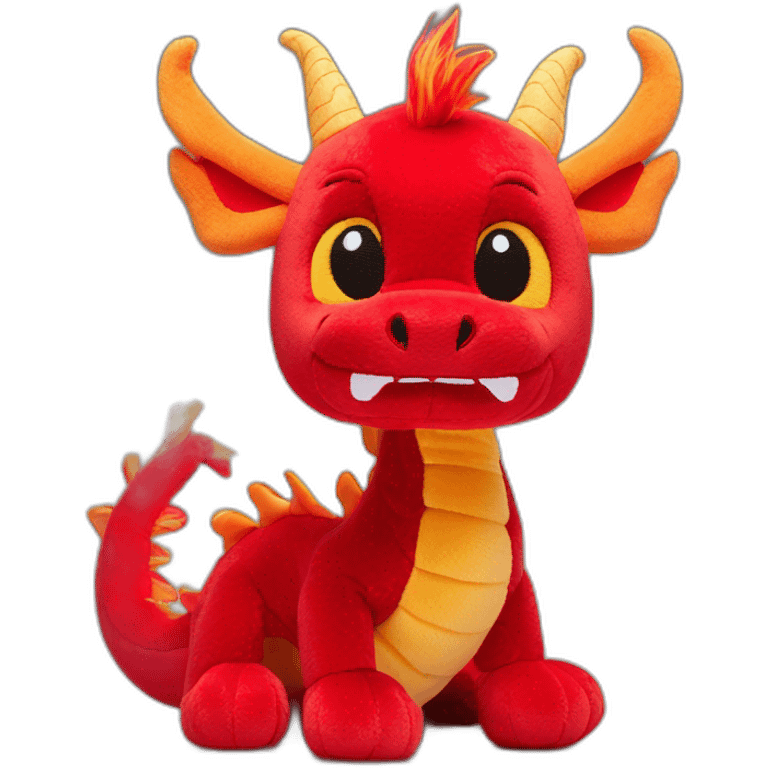 red chinese dragon jellycat emoji