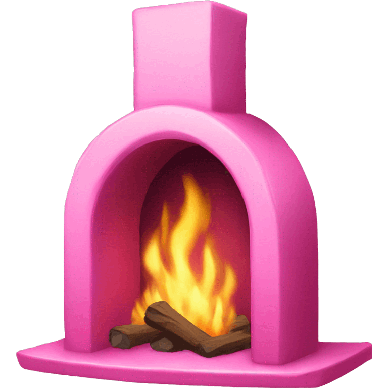 Pink Crome hearth  emoji