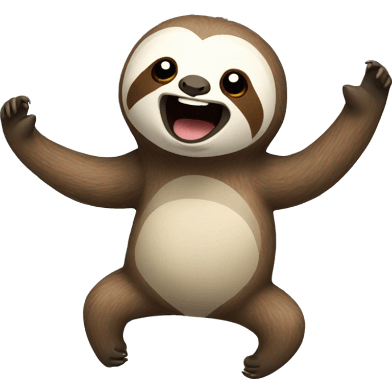 Excited sloth emoji