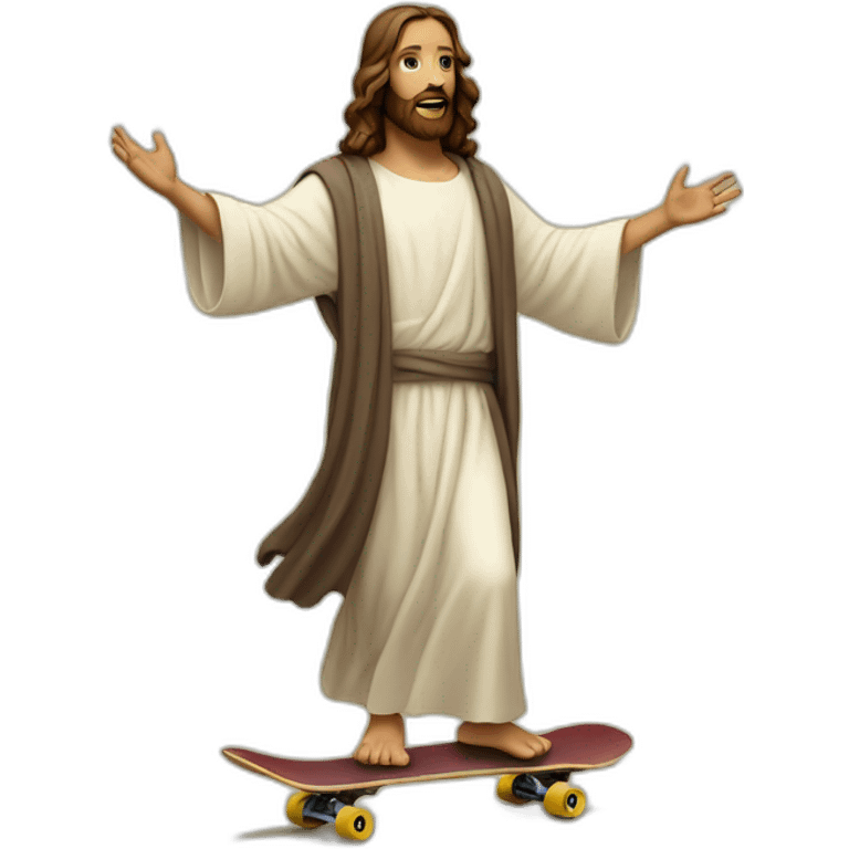 jesus on skateboard emoji