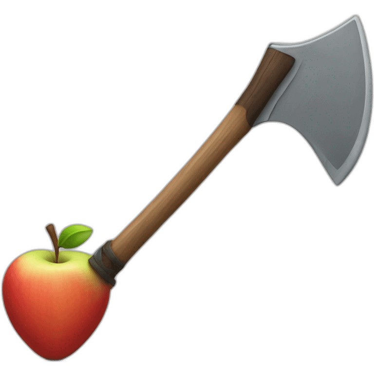 emoji apple axe emoji