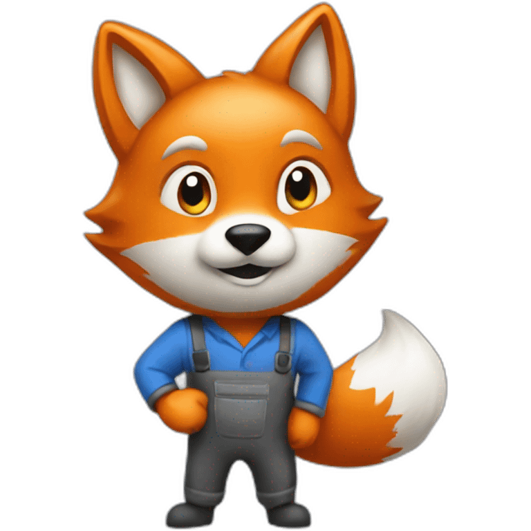 a fox from a cleaning company emoji