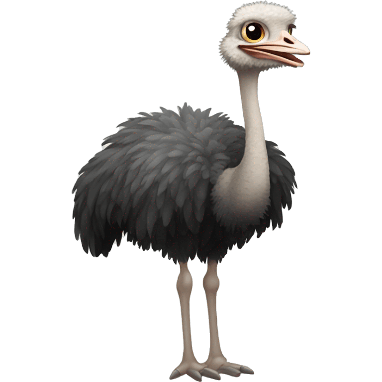 Ostrich standing emoji