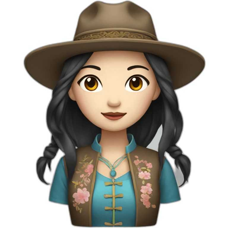 WESTERN STYLE CHINESE GIRL emoji