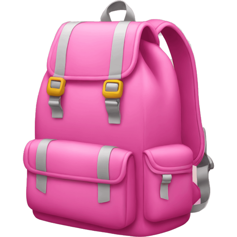 pink backpack emoji