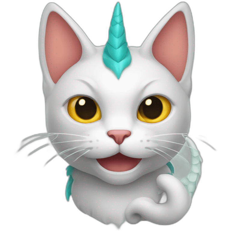 cat with dragon horn emoji