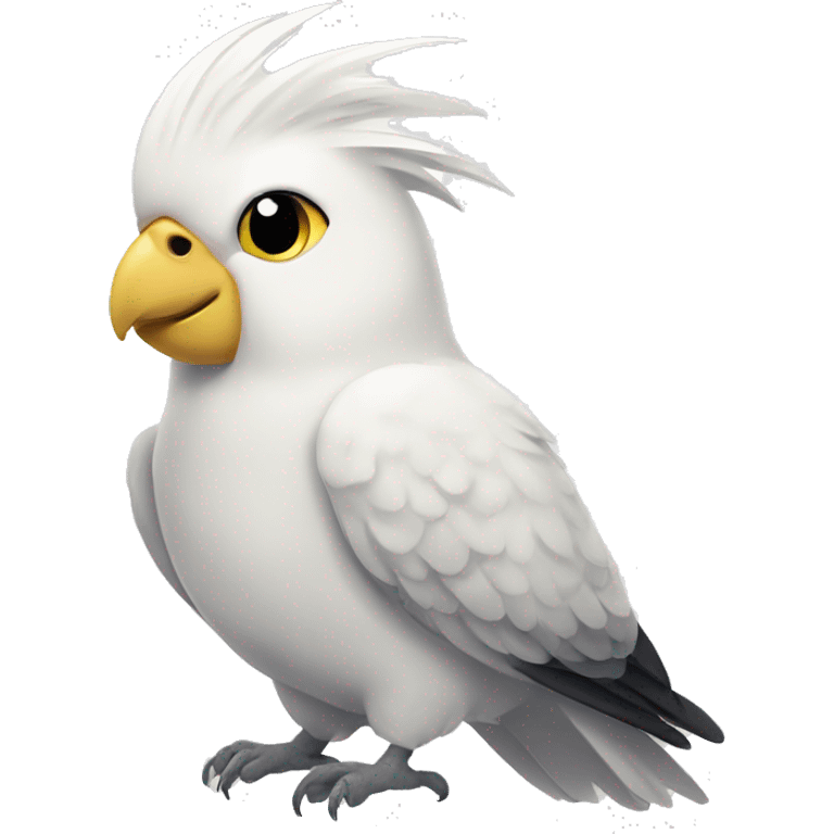 White cockatiel emoji