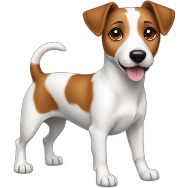 dog Jack Russell Terrier full body emoji