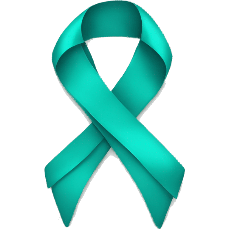 teal ribbon emoji