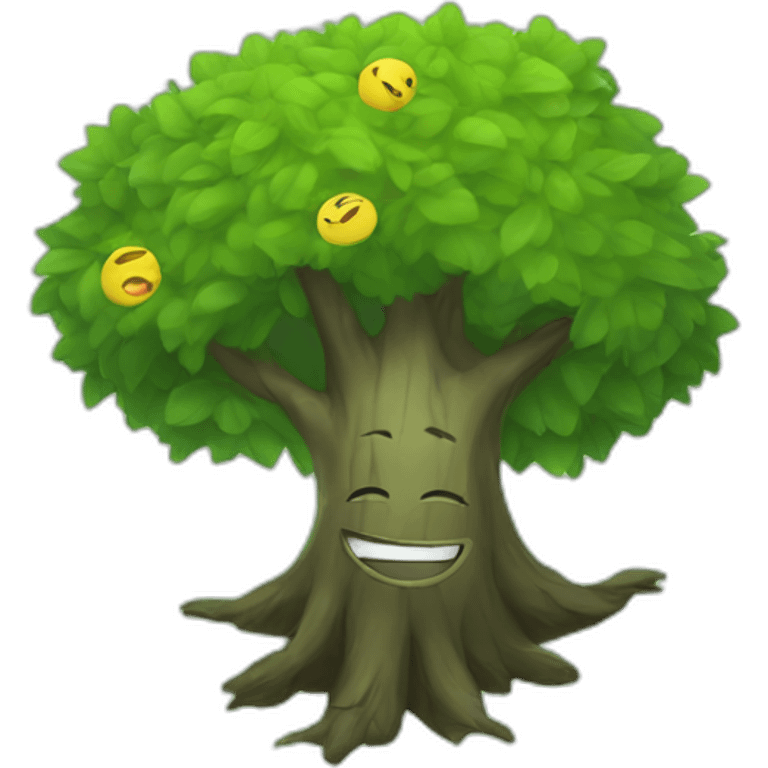 Happy tree emo  emoji