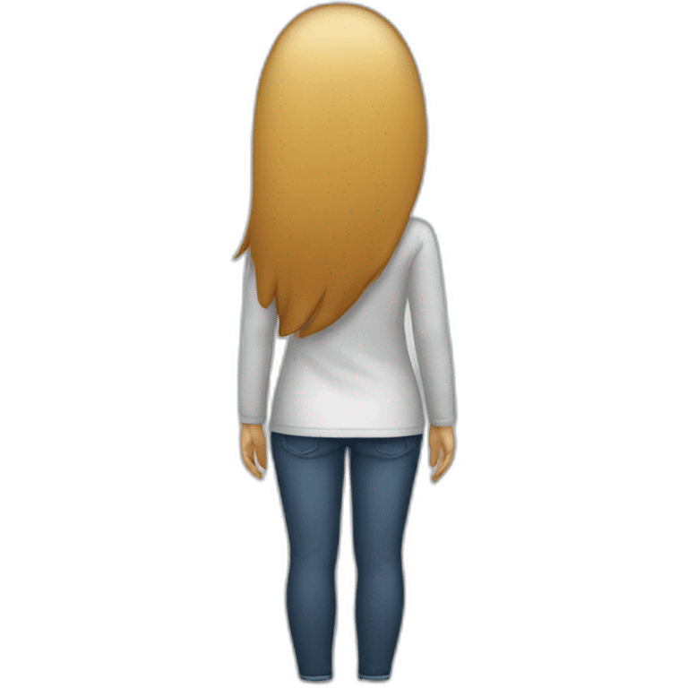 female rear emoji