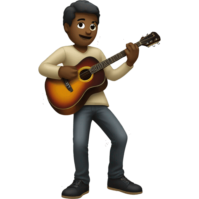 Musician playing guitar emoji