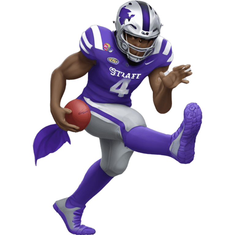 kstate wildcat stomping on a jayhawk emoji