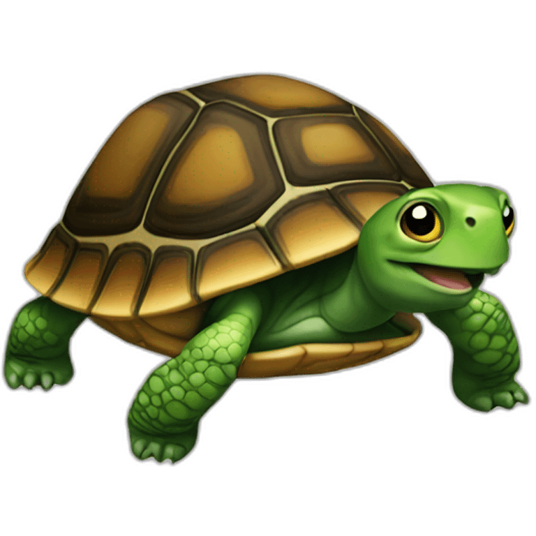 chat sur tortue emoji