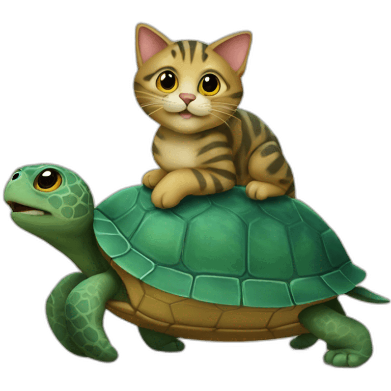 Cat turtle emoji