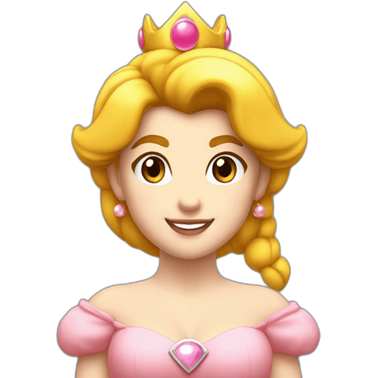 Princesse Peach de Super Mario Bros emoji