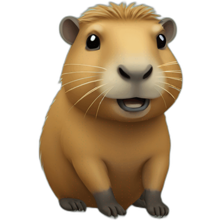 Cool capybara emoji