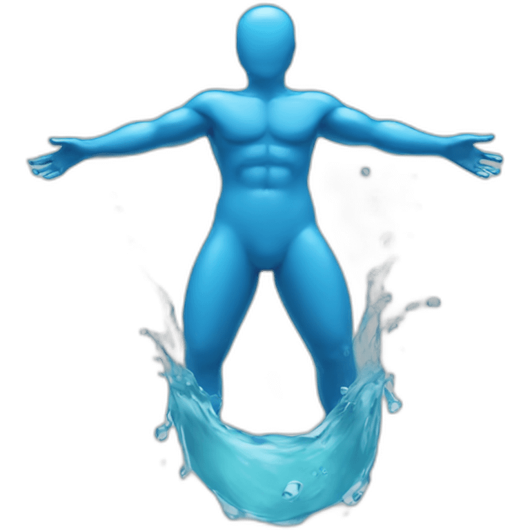 body made out of water emoji