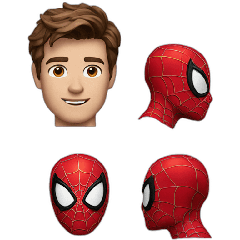 Peter parker as spider man emoji