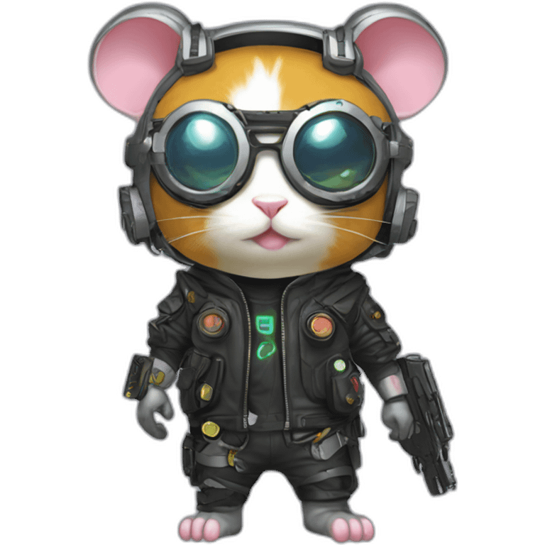 hamtaro cyberpunk emoji