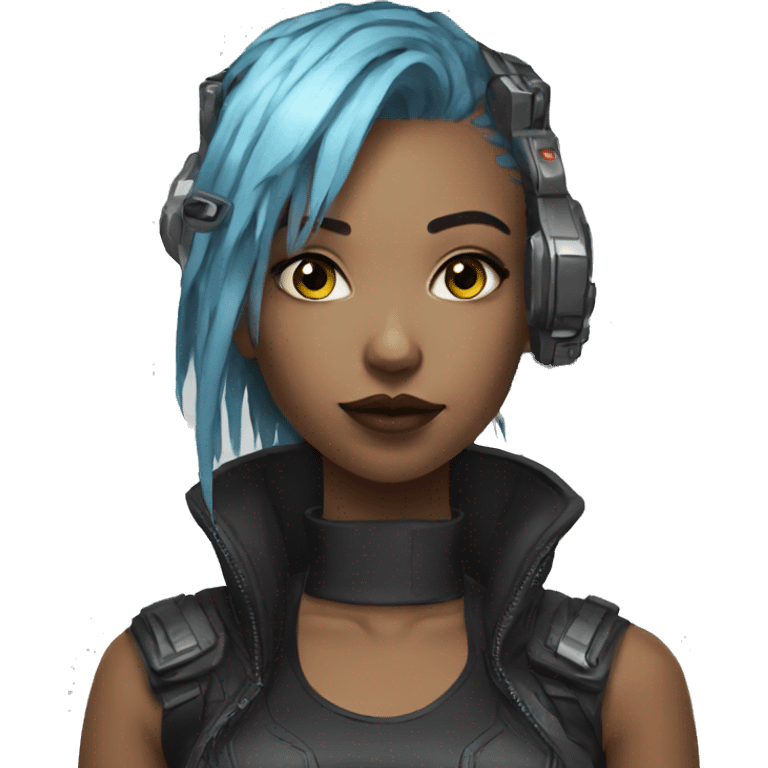 Cyberpunk girl emoji