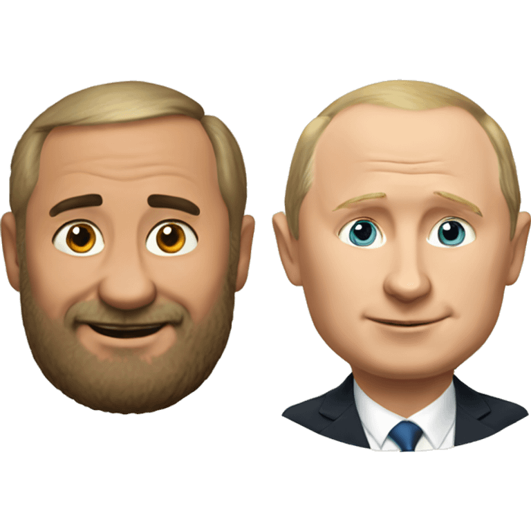 Funny Putin and bear emoji