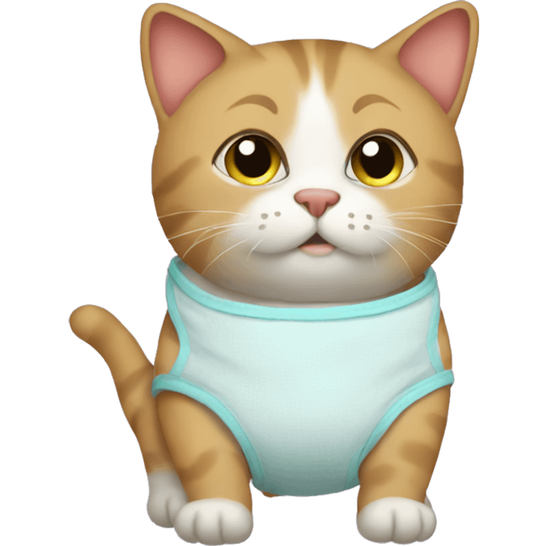 cat in diapers emoji