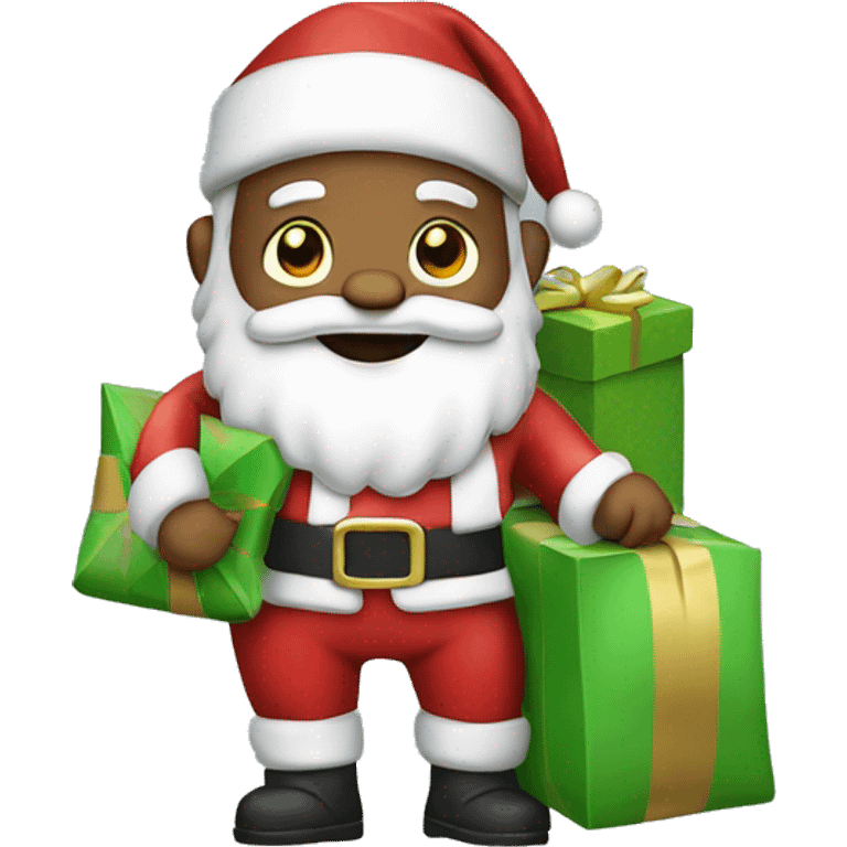 santa with a gift bag  emoji