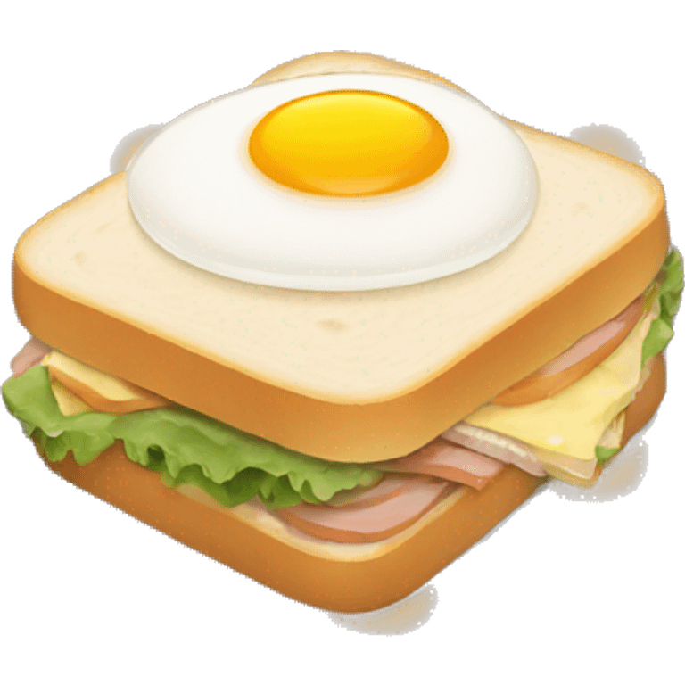 Sandwich with egg Japanese  emoji