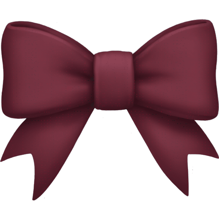 Maroon bow emoji