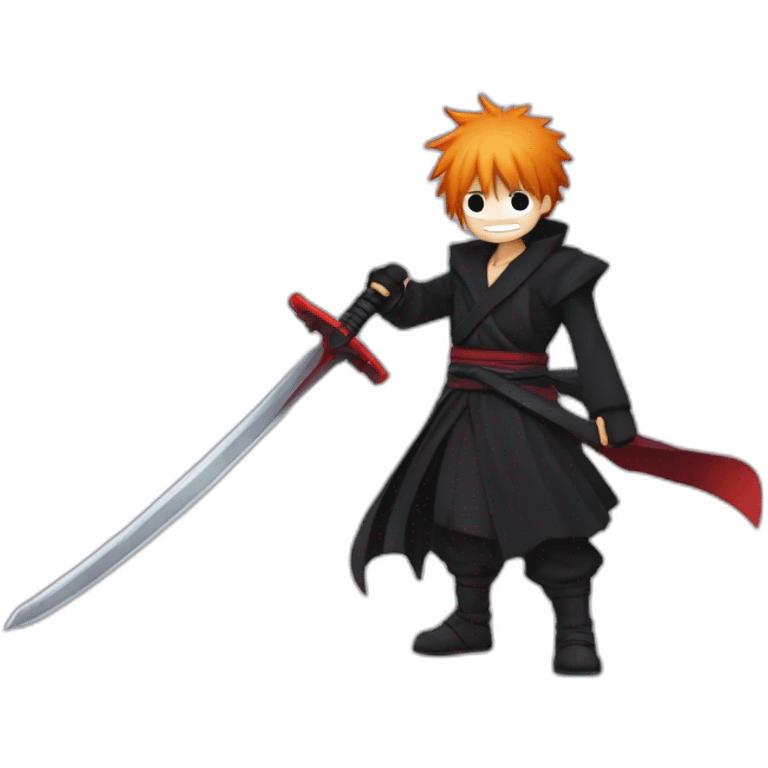 Ichigo Kurosaki with sword emoji