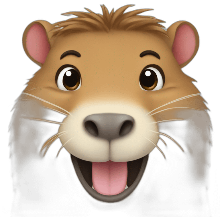 Capybara smile emoji