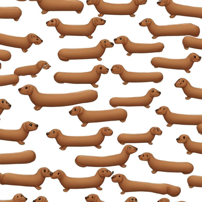 Sausage dog emoji