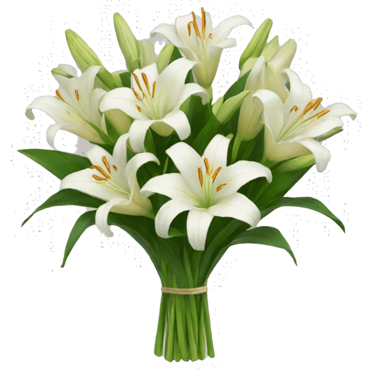 bouquet of lilies  emoji