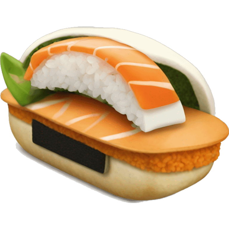 A sushi taco  emoji