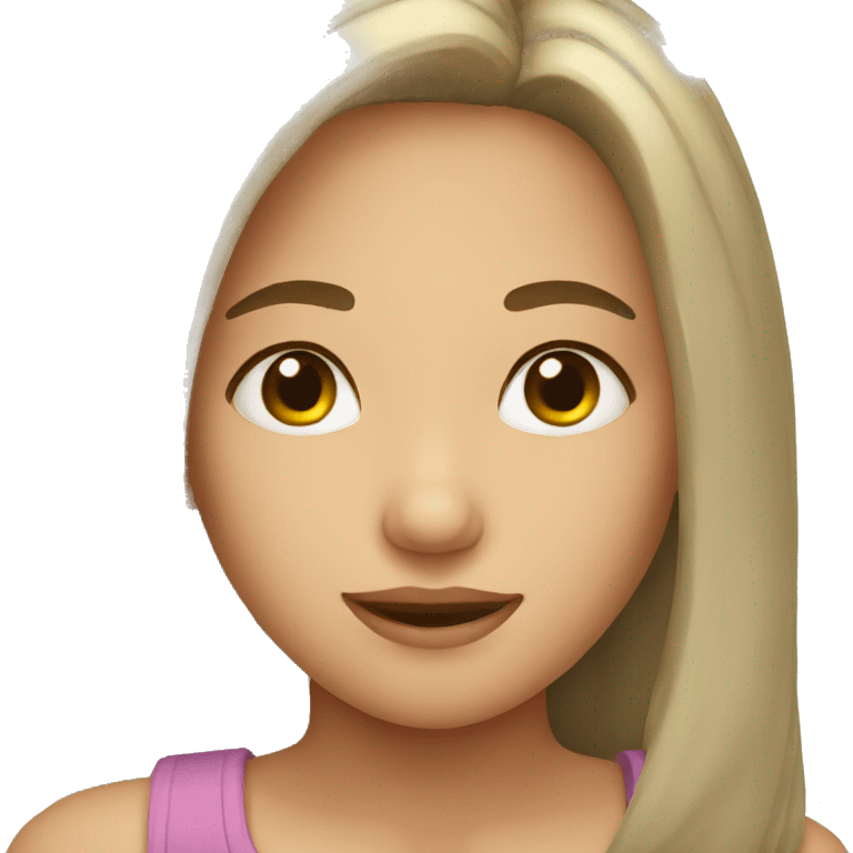 girl lying emoji