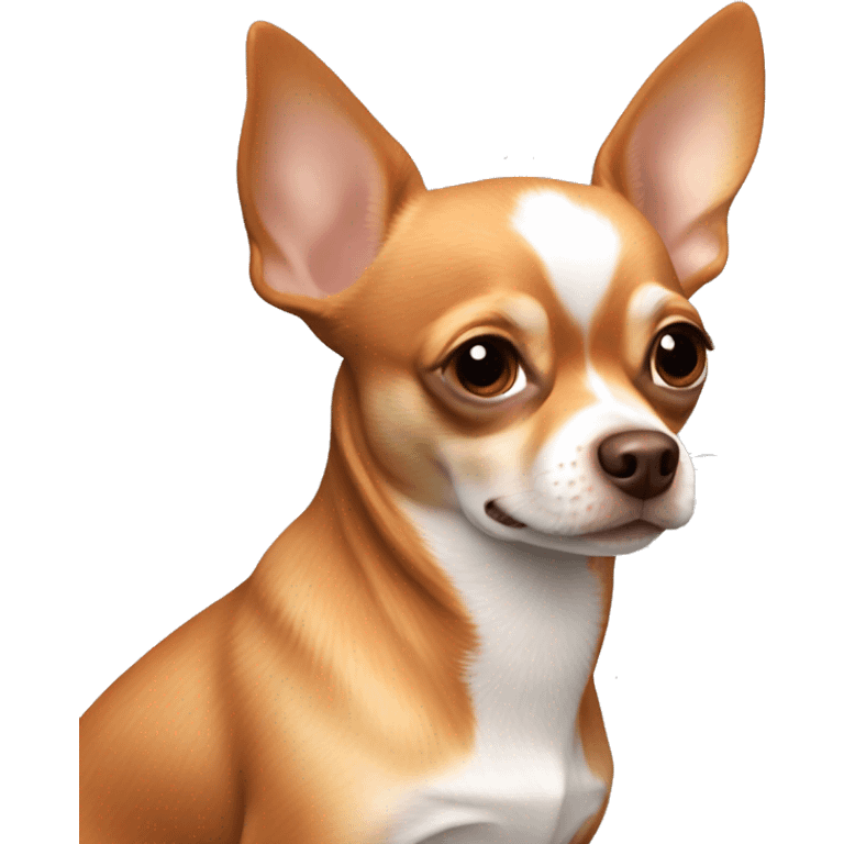 Copper color Chihuahua dog ￼ emoji