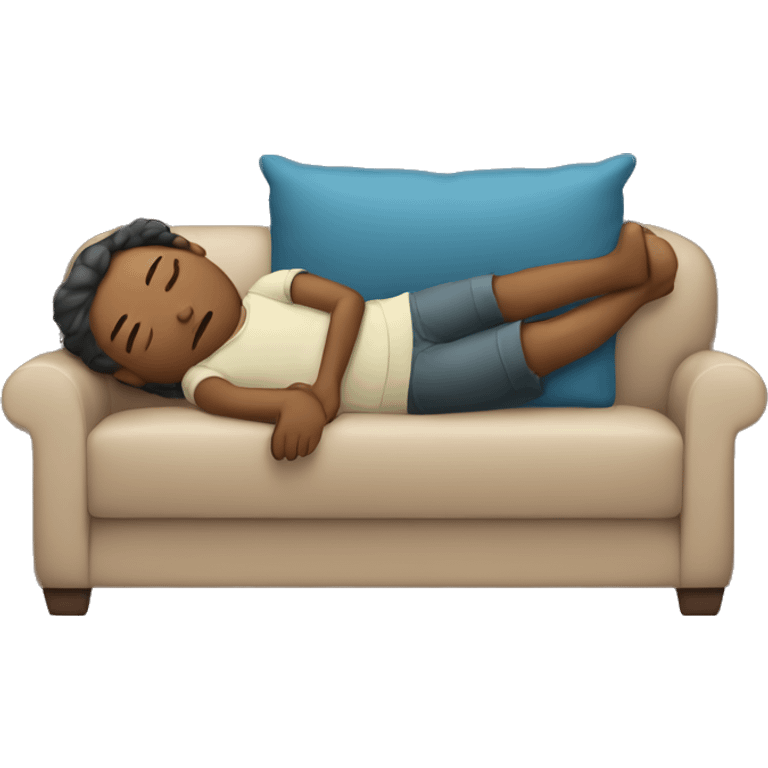 Sleeping on couch emoji