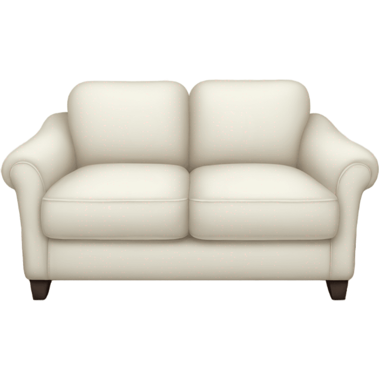 Cozy white sofa emoji