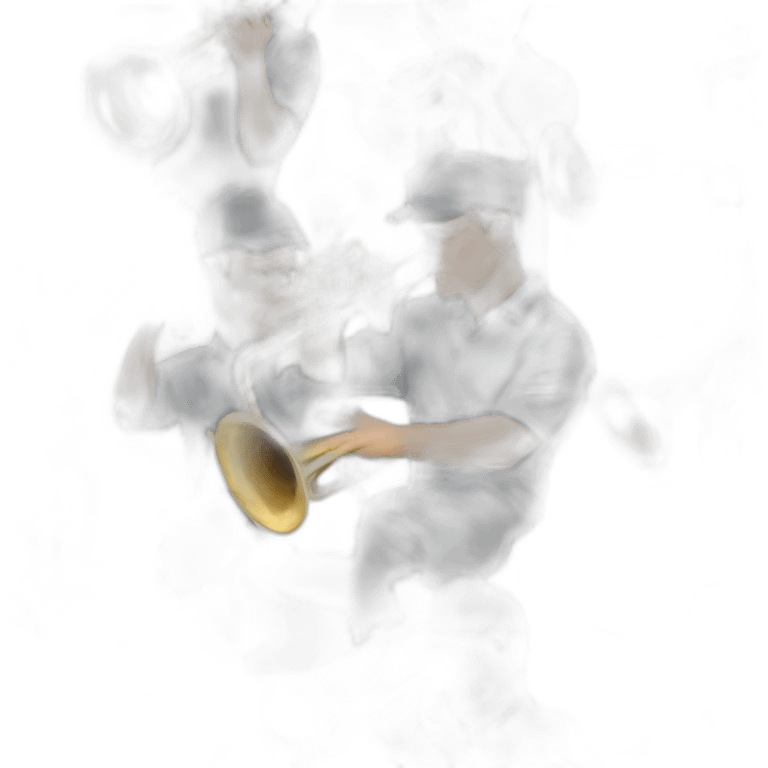 Matt Damon　playing trumpet emoji