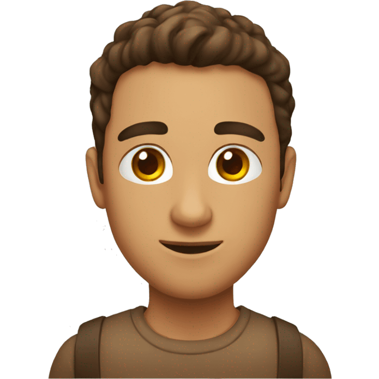 dos ojos marones emoji